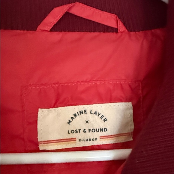 Marine Layer Colorful Striped Puffer Jacket Women's size XL - Picture 3 of 8